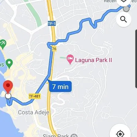 With A Serene Ocean And Mountain View Costa Adeje (Tenerife)